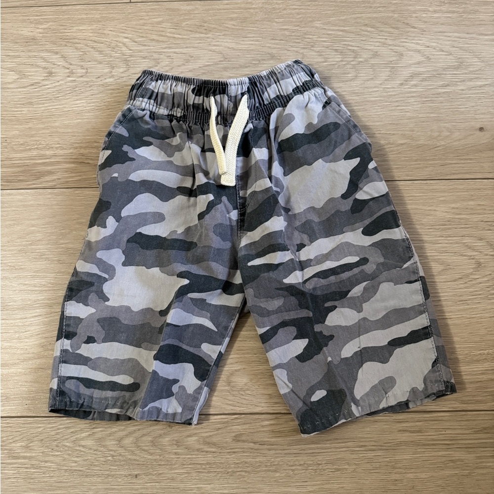The Children's Place Gray and Black Camo Shorts
